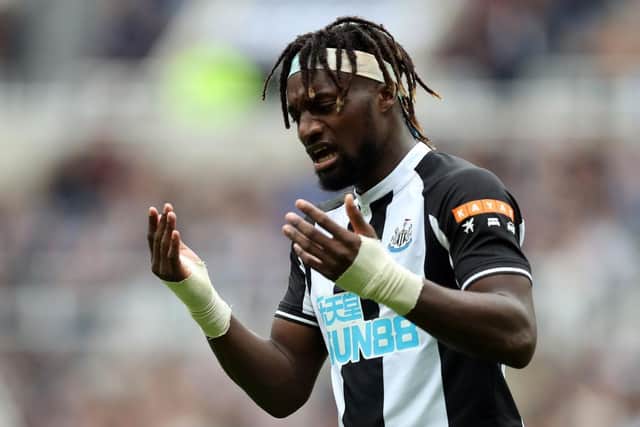 Newcastle United winger Allan Saint-Maximin. (Photo by George Wood/Getty Images)