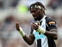 Newcastle United winger Allan Saint-Maximin. (Photo by George Wood/Getty Images)