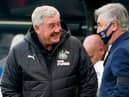 Steve Bruce and Carlo Ancelotti at St James's Park.