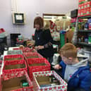 Marley Curtis at Bede's Helping Hands Food Bank