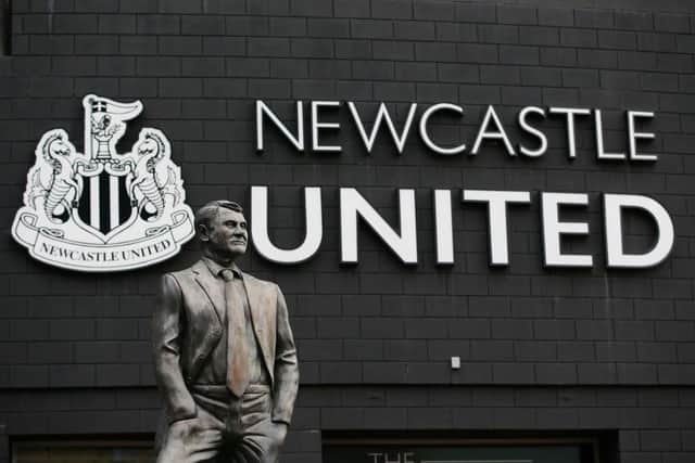 The statue of Sir Bobby Robson, former manager of Newcastle United outside St. James's Park (Photo by Alex Livesey/Getty Images)