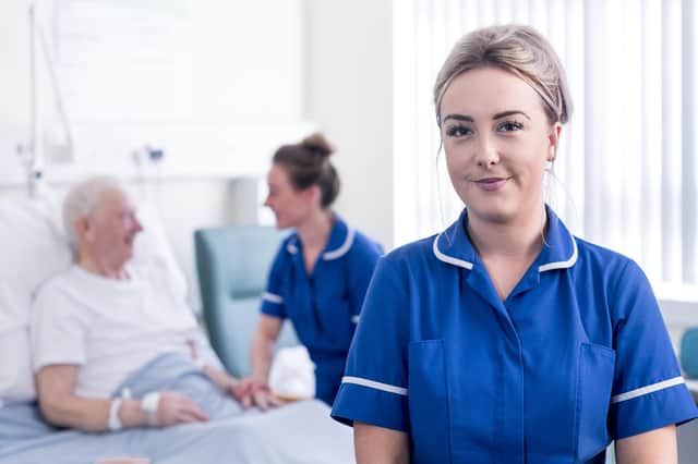 Nursing and care jobs on offer.
