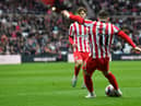 Lynden Gooch playing for Sunderland against Hull City.