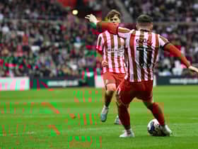 Lynden Gooch playing for Sunderland against Hull City.