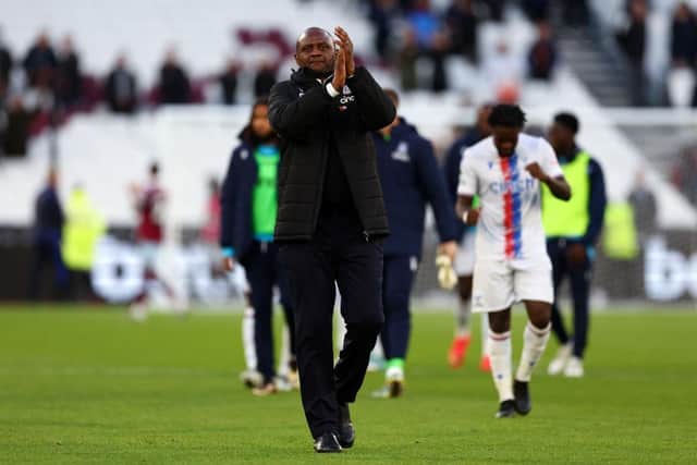 Patrick Vieira has warned Eddie Howe’s Newcastle United squad that they are taking the Carabao Cup ‘seriously’. (Photo by Bryn Lennon/Getty Images).