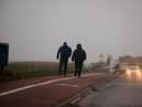 A previous storm, Storm Barra, hits the coast at South Shields on The Leas at the end of 2021.