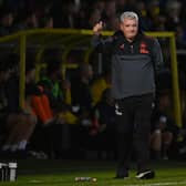 Newcastle United head coach Steve Bruce. (Photo by Michael Regan/Getty Images)