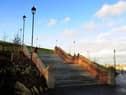 The Grand Staircase and elevated walkway in North Marine Park, South Shields, is complete, with just the decorations to now add.