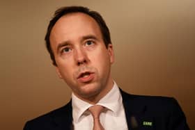 Health Secretary Matt Hancock: Photo by Chris J Ratcliffe/Getty Images.