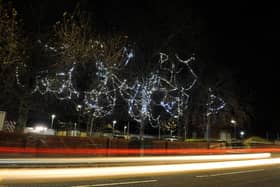 Christmas Lights at the former St Clare's Hospice, Primrose, Jarrow.