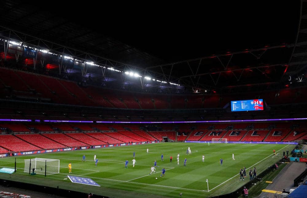 Wembley Stadium.