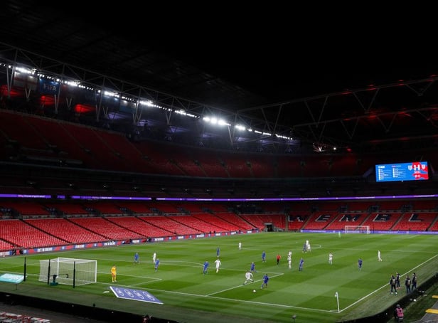 Wembley Stadium.