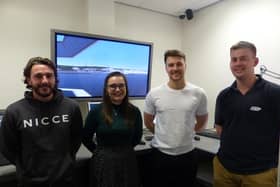 ABP Ports Apprentices Will Parker, Isabel Waterfall, Joe Dickinson and Mathew Rattenbury, who have completed the PMMO course.