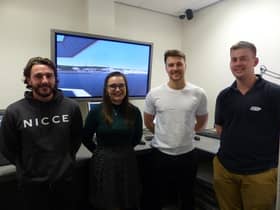 ABP Ports Apprentices Will Parker, Isabel Waterfall, Joe Dickinson and Mathew Rattenbury, who have completed the PMMO course.
