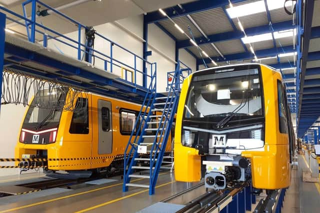 Inside the new Metro carriages