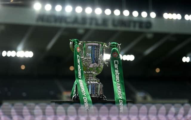 The Carabao Cup ahead of the Carabao Cup Semi Final 2nd Leg match between Newcastle United and Southampton at St James' Park on January 31, 2023 in Newcastle upon Tyne, England. (Photo by Gareth Copley/Getty Images)