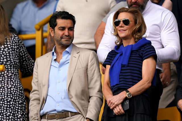 Newcastle United co-owners Amanda Staveley and Mehrdad Ghodoussi.