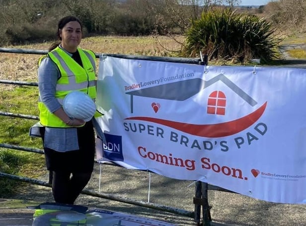 Gemma Lowery at the site of the new holiday home in Scarborough.