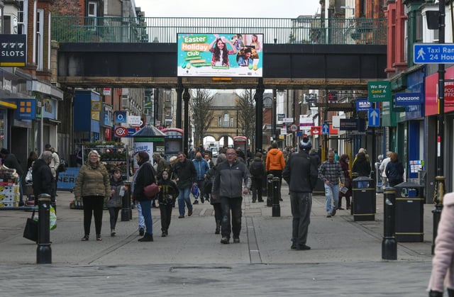 King Street, South Shields, as businesses reopened on Monday April 12