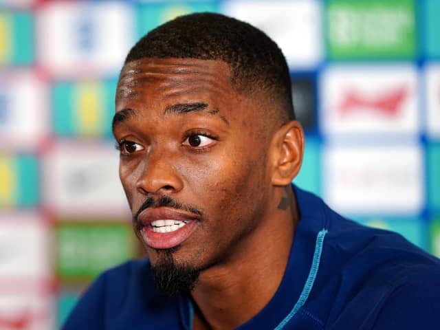 England's Ivan Toney during a press conference at St. George's Park, Burton-on-Trent.