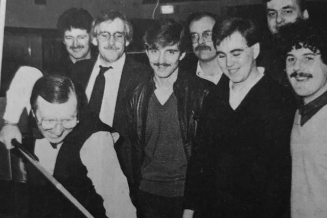 Dennis Taylor officially opened the new  Country Inn snooker complex on Chapel Road, Kirkcaldy.
He played some exhibition fames against eight of the regulars, winning them all.
Highest break came from George Tullis who potted 24