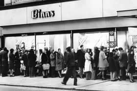 Binns in South Shields where divan sets were a big seller in 1975.