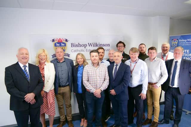Nick Hurn OBE, CEO of the Trust and Louise Levy, COO of the Trust with the suppliers