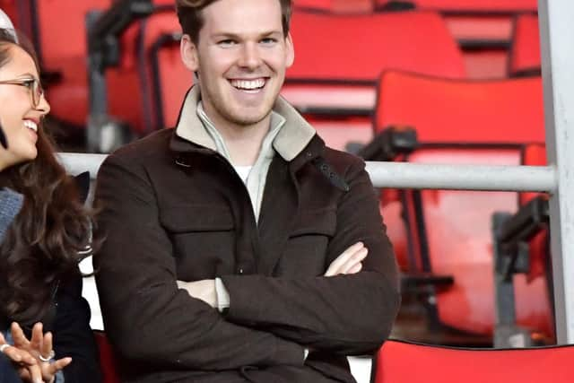 Kyril Louis-Dreyfus watches on at the Stadium of Light