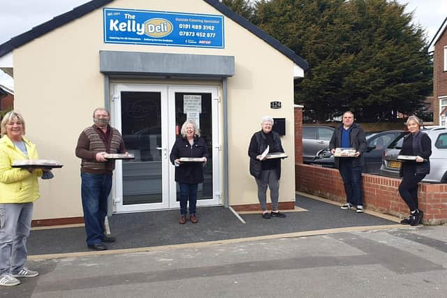 Volunteers provide Afternoon Teas for the elderly in the community.