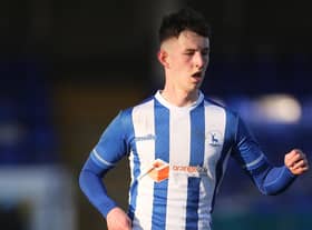 Joe White spent the second half of last season on loan with Hartlepool United. (Credit: Mark Fletcher | MI News)