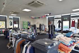 Pop up shops sell a range of pre-loved items at discount prices.