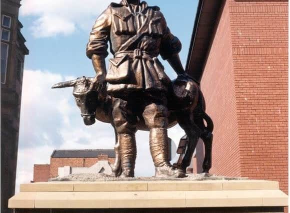 The memorial to John Simpson Kirkpatrick on Ocean Road.
