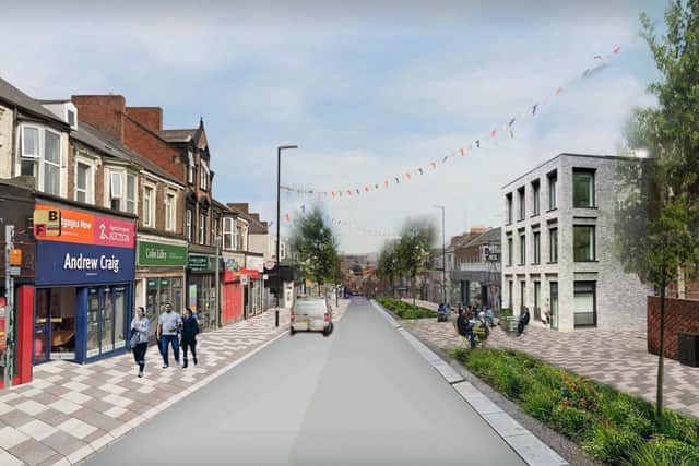 Image of how a reimagined Fowler Street in South Shields could look.