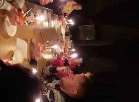 Members of St Luke's Youth Group during the festive period