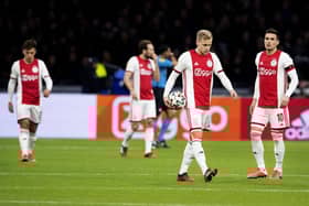 Ajax Dutch midfielder Donny van de Beek holds the ball during the Dutch Eredivisie match between Ajax Amsterdam and AZ Alkmaar at the Johan Cruijff Arena, in Alkmaar on March 1, 2020. (Photo by Maurice van STEEN / various sources / AFP) / Netherlands OUT (Photo by MAURICE VAN STEEN/ANP/AFP via Getty Images)