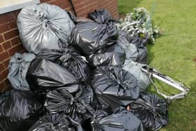 The group has collected an average of 25 bags a week.