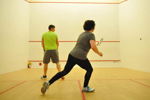 Squash players at Boldon Squash Club.