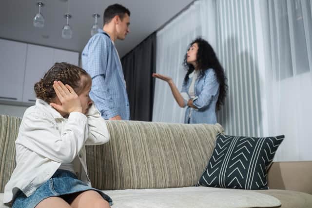 Domestic abuse that happens around children can have a major impact on them. Photo posed by models