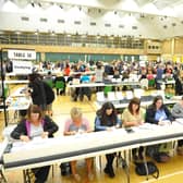 A previous election count at Temple Park.