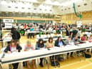 A previous election count at Temple Park.