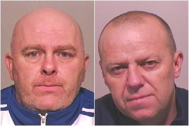 McFarlane (left), 53, of Hadrian Road, Jarrow, and Hiscock, 46, of Cheviot Road, South Shields, were both found guilty of money laundering and jailed for a year