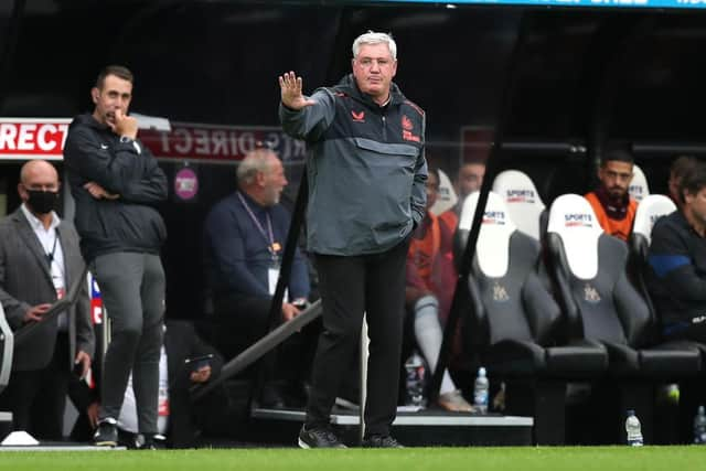 Newcastle manager Steve Bruce is looking for defensive reinforcements (Photo by George Wood/Getty Images)