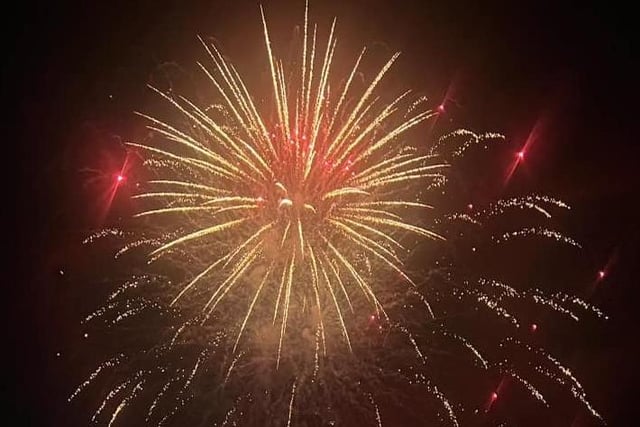 Gold dust lights up the sky in South Tyneside over Bonfire weekend. Picture: Sarah Hague.