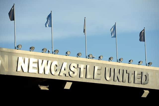 NEWCASTLE UPON TYNE, ENGLAND - JANUARY 01: General view inside the stadium looking out to the city ahead of the Premier League match between Newcastle United and Leicester City at St. James Park on January 01, 2020 in Newcastle upon Tyne, United Kingdom. (Photo by Mark Runnacles/Getty Images)
