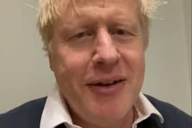 A video grab taken from the twitter feed of Prime Minister Boris Johnson after he was instructed to self-isolate by NHS Test and Trace following a meeting with MP Lee Anderson, who has since tested positive for Covid-19.