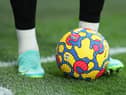 Nike Hi Viz match ball. (Photo by Alex Morton/Getty Images)