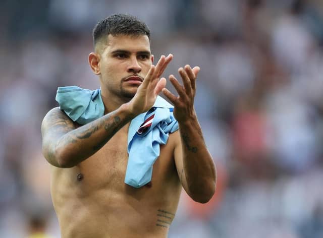 Newcastle United midfielder Bruno Guimaraes.