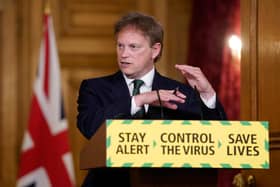 Transport Secretary Grant Shapps held the daily coronavirus briefing on Friday, June 12. Photo: PA.