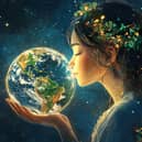 Showing love for Mother Earth (photo: Adobe)