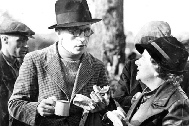 Journalist Richie Calder with Ellen Wilkinson during the Jarrow March.